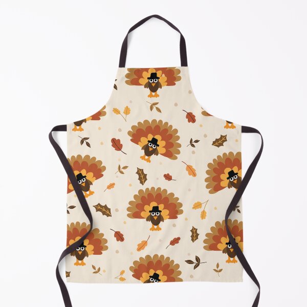 Item preview, Cute Turkey & Leaves Pattern designed and sold by HeraAndKosmos.