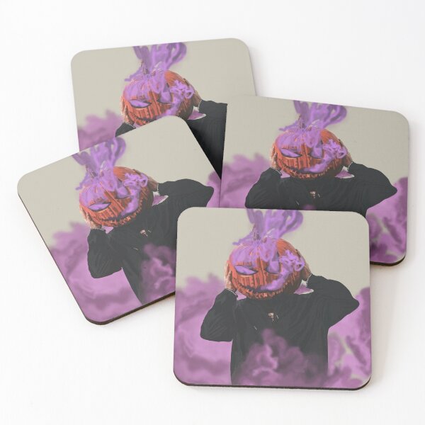 Item preview, Scary Purple Pumpkin Smoke Illustration designed and sold by thegingerstudy.