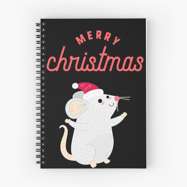 Item preview, Adorable Christmas Mouse Cartoon with Merry Christmas Wish designed and sold by Irelene.