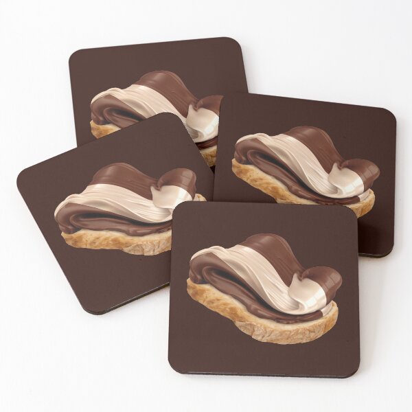Item preview, Swirly Milk Chocolate and Vanilla Hazelnut Spread on Bread designed and sold by Alicia Chee.