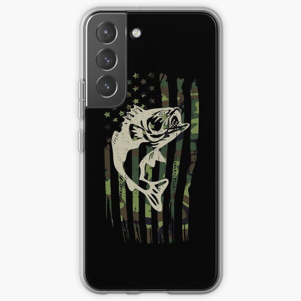 Aperçu de l'œuvre Bass Fishing Camouflage Drapeau Américain Patriotique créée et vendue par Vanover Designs.