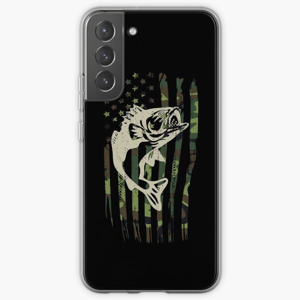 Aperçu de l'œuvre Bass Fishing Camouflage Drapeau Américain Patriotique créée et vendue par Vanover Designs.