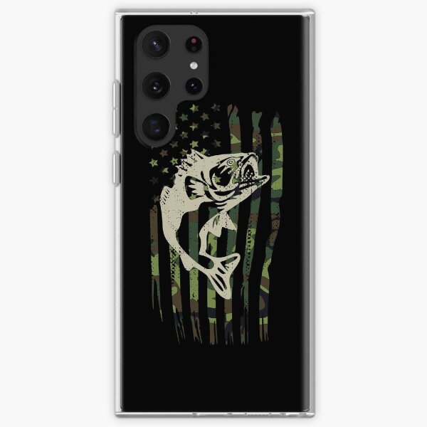 Aperçu de l'œuvre Bass Fishing Camouflage Drapeau Américain Patriotique créée et vendue par Vanover Designs.