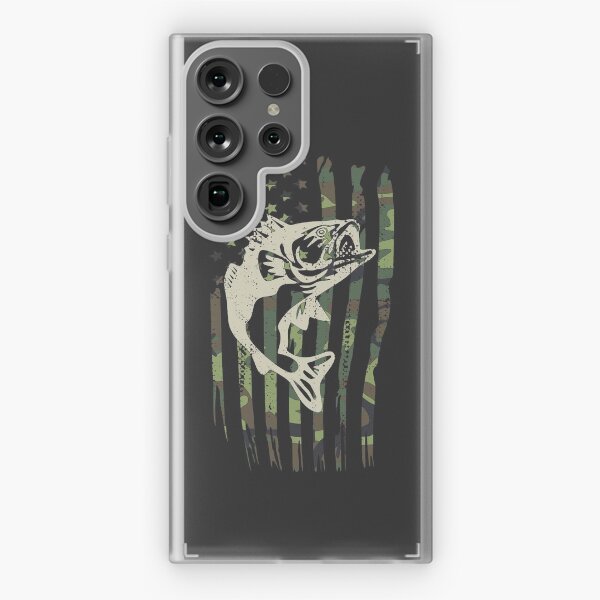 Aperçu de l'œuvre Bass Fishing Camouflage Drapeau Américain Patriotique créée et vendue par Vanover Designs.
