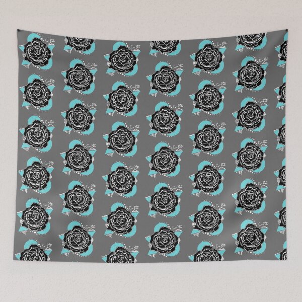 Item preview, Blue Flower Pop Drawing Inverted  designed and sold by carasattic.