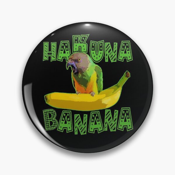 Item preview, Senegal Parrot Funny Hakuna Banana Meme designed and sold by RiffXS.