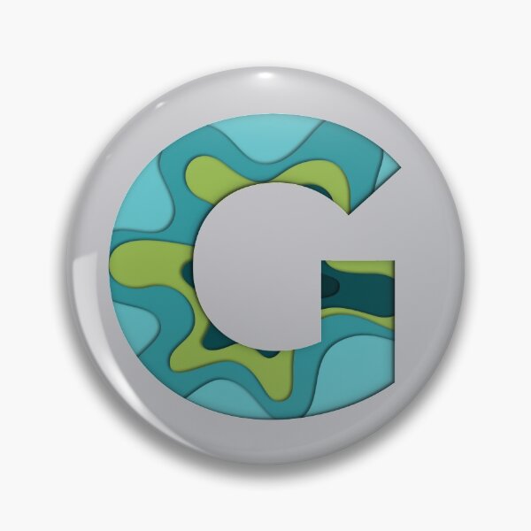 Item preview, 3D Papercut Alphabet -  G - Green Blue designed and sold by AuroCreatives.