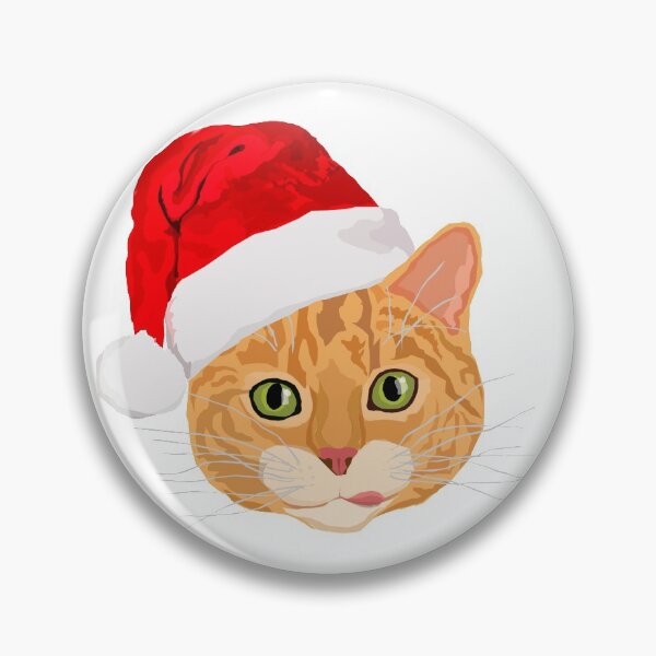 Item preview, Cute Cat in a Santa Hat designed and sold by judgeart.