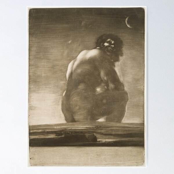 Item preview, Goya - Seated Giant (El coloso / The Collosus)- BigArt designed and sold by BigArt.