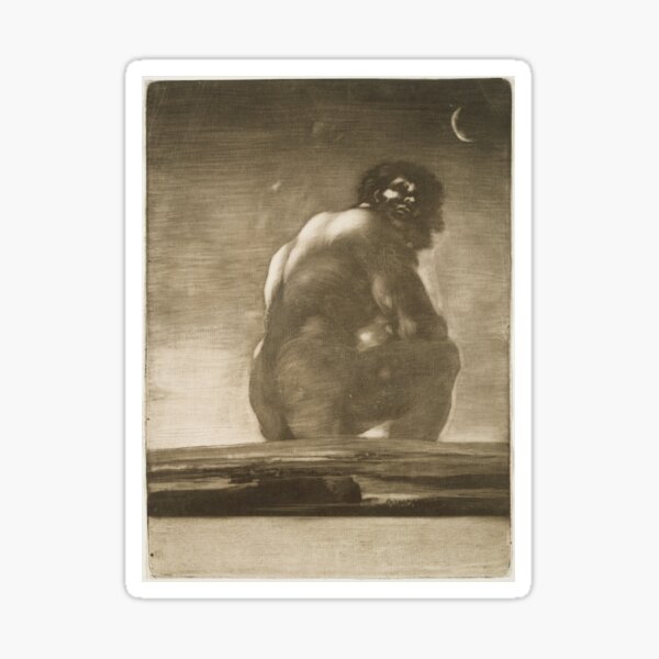 Item preview, Goya - Seated Giant (El coloso / The Collosus)- BigArt designed and sold by BigArt.