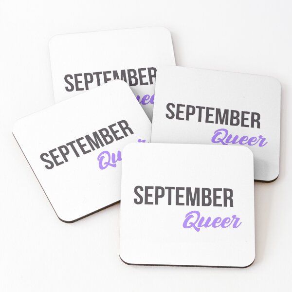 Item preview, Queer Gay Born in September Birthday quote  designed and sold by FrenchsTuck.