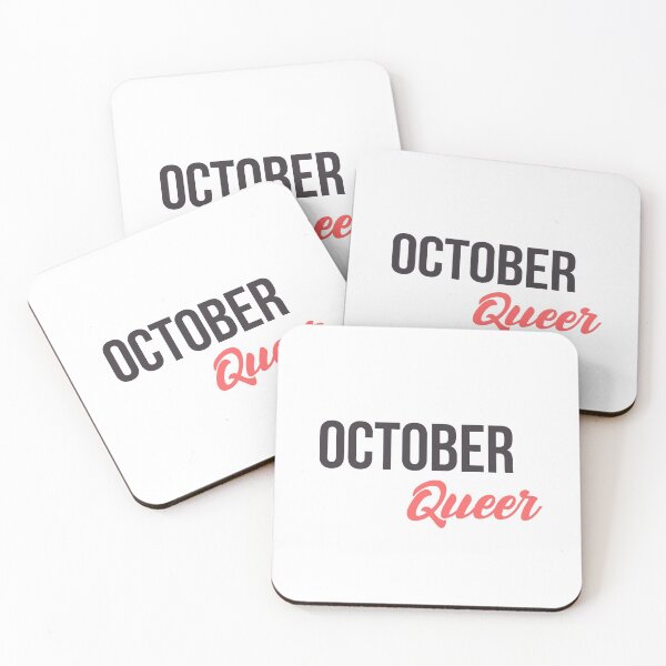 Item preview, Queer Gay Born in October Birthday quote  designed and sold by FrenchsTuck.