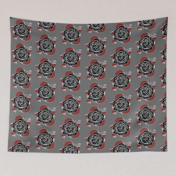 Item preview, Red Flower Pop Drawing Inverted designed and sold by carasattic.
