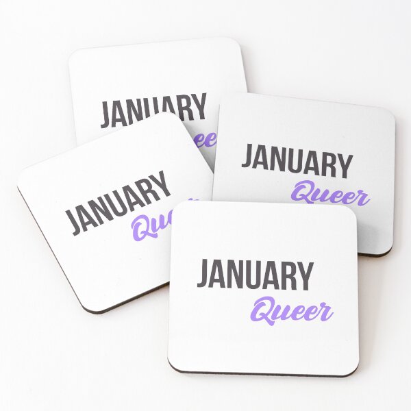 Item preview, Born in January Birthday quote Queer Gay  designed and sold by FrenchsTuck.
