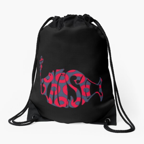 Donut Phish Fish Drawstring Bag
