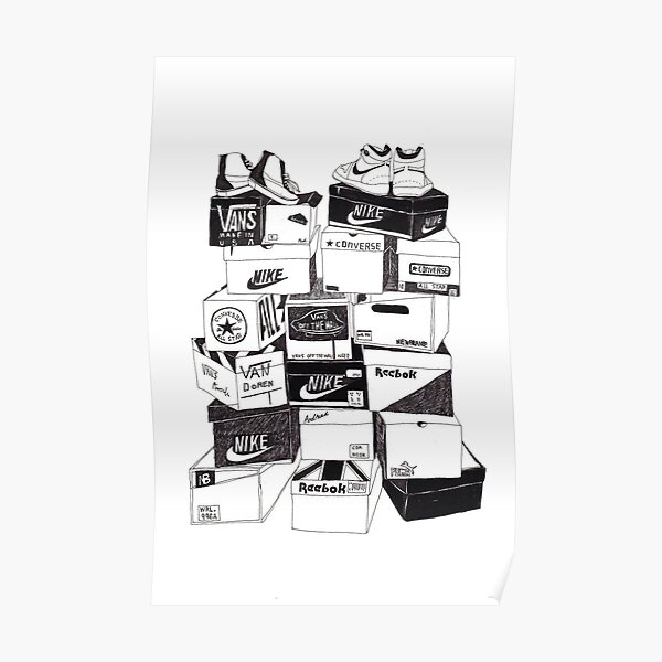 Boîte à baskets Poster