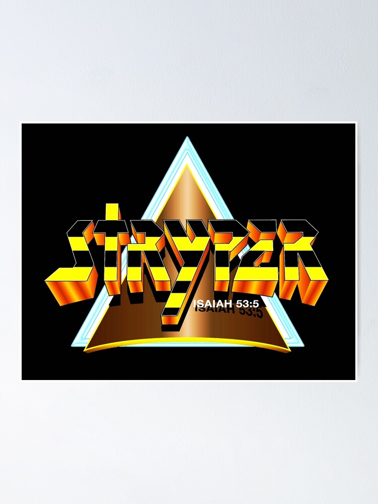 "stryper triangle logo christian rock band 90art" Poster for Sale by wlabro14 Redbubble