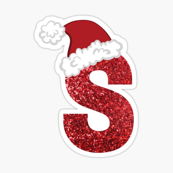 Sparkly Christmas Letter L Sticker for Sale by LiveAndGlow