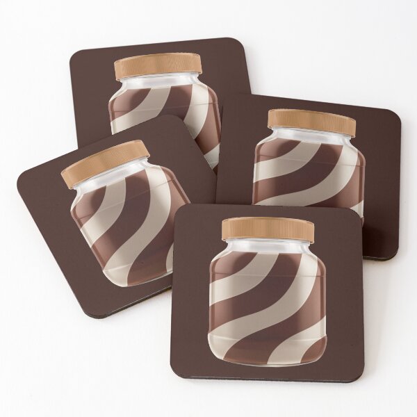 Item preview, Swirly Milk Chocolate and Vanilla Hazelnut Spread In A Jar designed and sold by Alicia Chee.