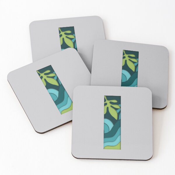 Item preview, Papercut Alphabet -  I - Green Blue designed and sold by AuroCreatives.