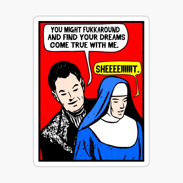 Funny Vintage Comic - I Got A Man! Sticker