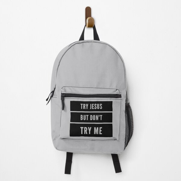 Item preview, Try Jesus But Don't Try Me (black) designed and sold by LiveAndGlow.