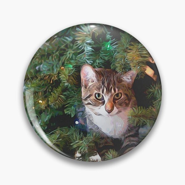 Item preview, Cat in Christmas Tree designed and sold by Gordon Nelson.