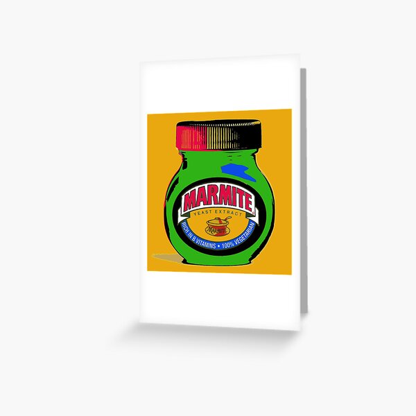 Just because card Joke Card Card for foodies Funny Greeting card Card for Cooks Birthday Card Marmite Card