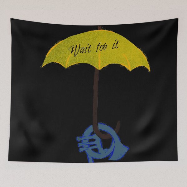 Item preview, Yellow umbrella and blue horn black - Wait for it - black designed and sold by Uwaki.