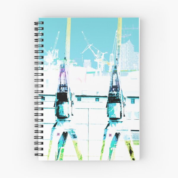 Item preview, Hamburg Harbor - Symphony of the Cranes designed and sold by Susanne Sachers.