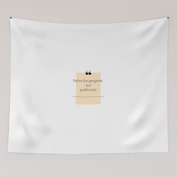 Item preview, Strive for progress not perfection Graphic Very Funny Cool Novelty Design designed and sold by popotamfriends.
