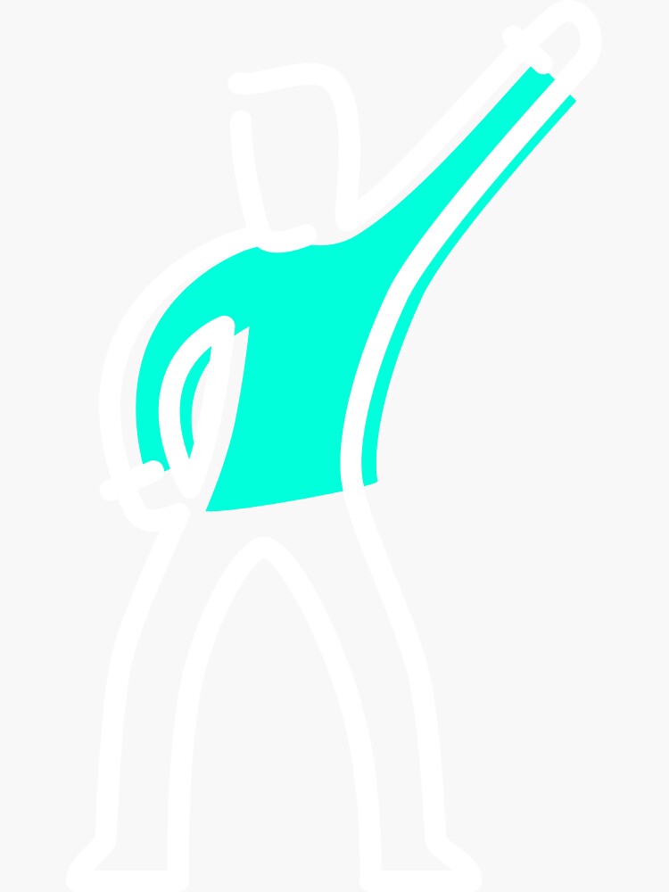 "Male dancer emoji" Sticker by AlbertoC10 Redbubble