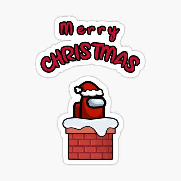 Among Us Christmas Stickers Redbubble