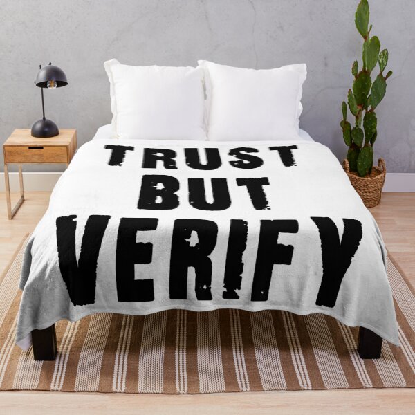 Item preview, TRUST BUT VERIFY  designed and sold by BestTshirtArt.