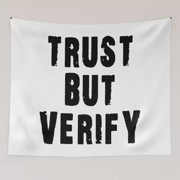 Item preview, TRUST BUT VERIFY  designed and sold by BestTshirtArt.