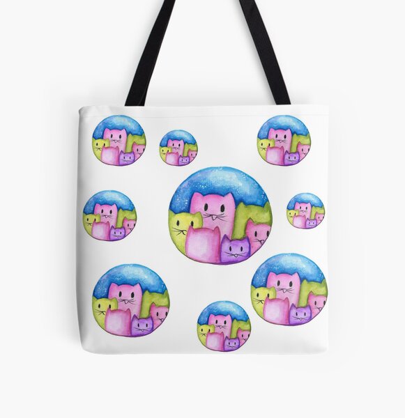 Vista previa del artículo con la obra «Estampado de gatitos muy colorido», diseñado y vendido por danibarbieri.