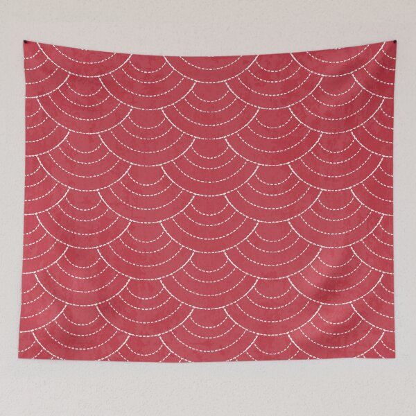 Item preview, Red sashiko designed and sold by AlexGolyakov.