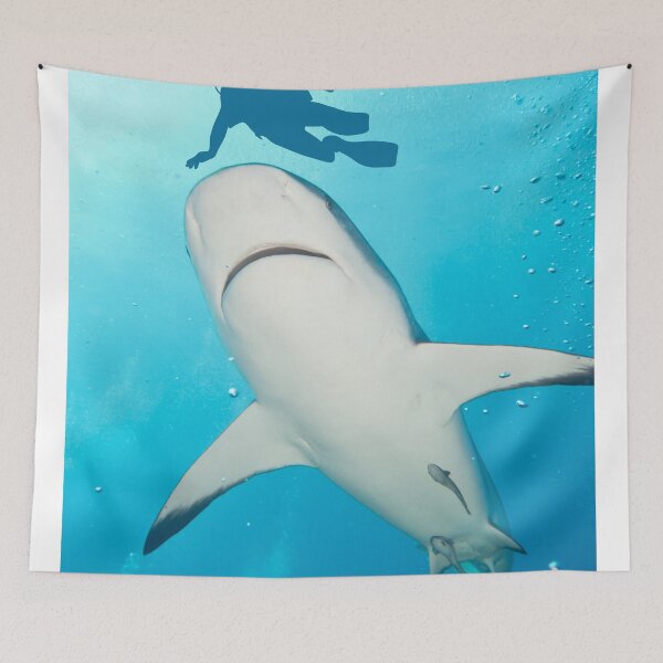 Item preview, Underwater Ocean Shark Scuba Diver designed and sold by Beluved.