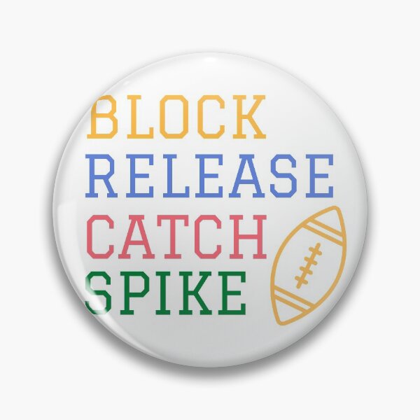 Item preview, block release catch spike football lover designed and sold by GoodyLeo.