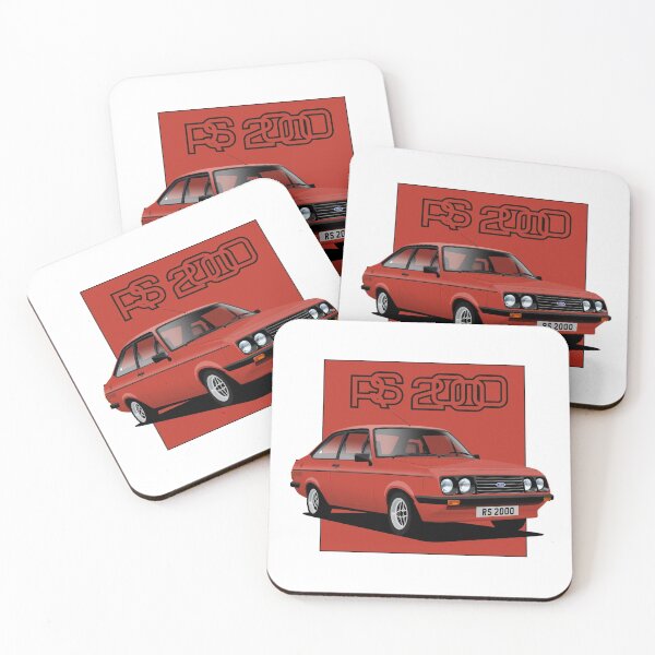 Item preview, Ford Escort Mk2 RS2000 Signal Red designed and sold by Hamilton illustrations.