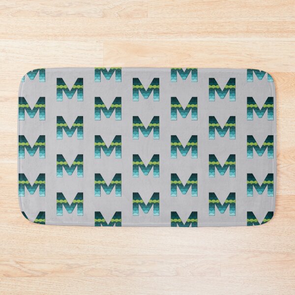 Item preview,  Papercut Alphabet -  M - Green Blue designed and sold by AuroCreatives.
