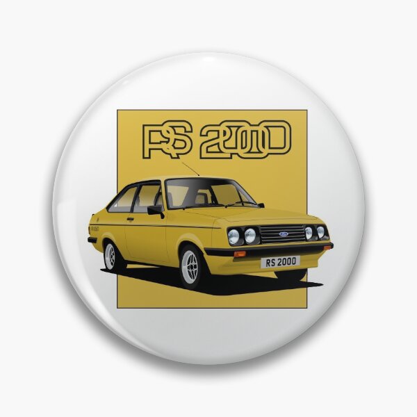 Item preview, Ford Escort Mk2 RS2000 Signal Yellow designed and sold by Hamilton illustrations.