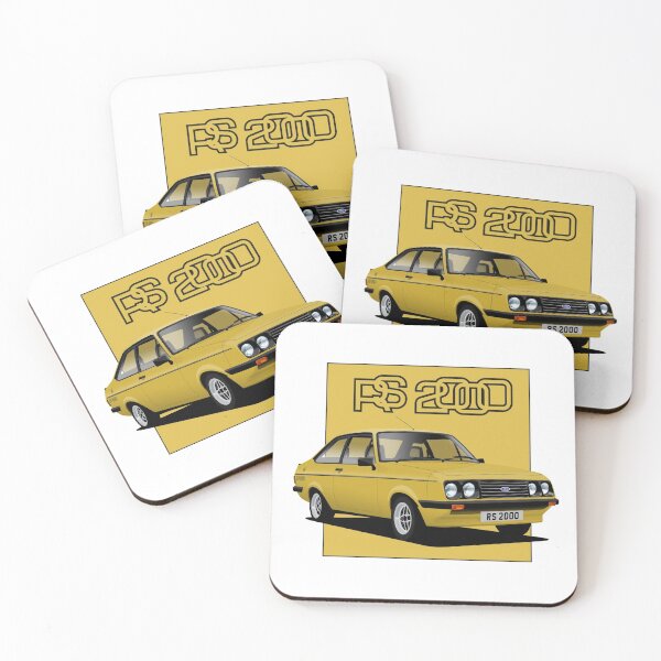Item preview, Ford Escort Mk2 RS2000 Signal Yellow designed and sold by Hamilton illustrations.