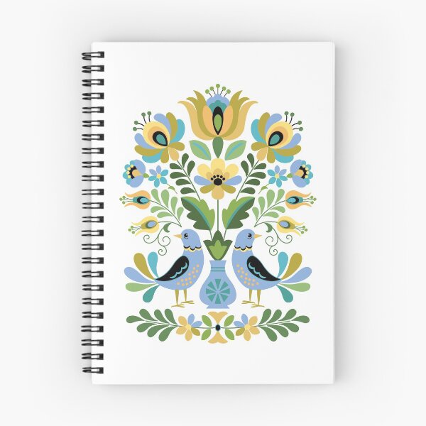 Item preview, Hungarian Folk Art Birds in Blue and Gold designed and sold by Barbara Pixton.