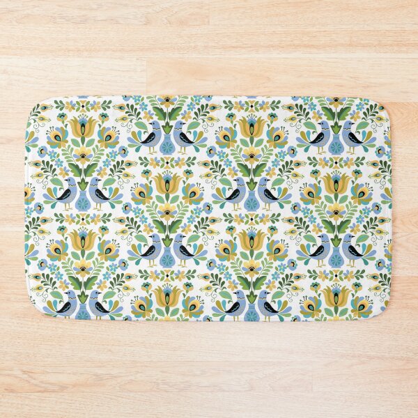 Item preview, Hungarian Folk Art Birds in Blue and Gold designed and sold by Barbara Pixton.