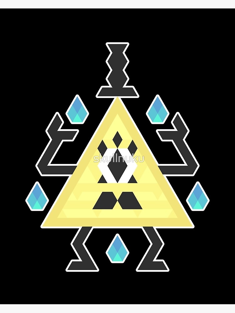 Bill Cipher Trixel Poster By Skullnuku Redbubble 3811