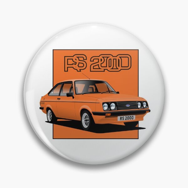 Item preview, Ford Escort Mk2 RS2000 Signal Orange designed and sold by Hamilton illustrations.