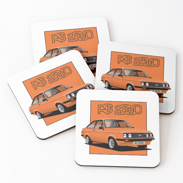 Item preview, Ford Escort Mk2 RS2000 Signal Orange designed and sold by Hamilton illustrations.