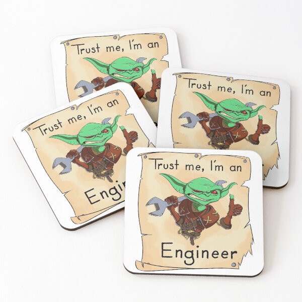 Item preview, Trust me I'm an Engineer! - Funny Goblin designed and sold by Fantasieschmied.