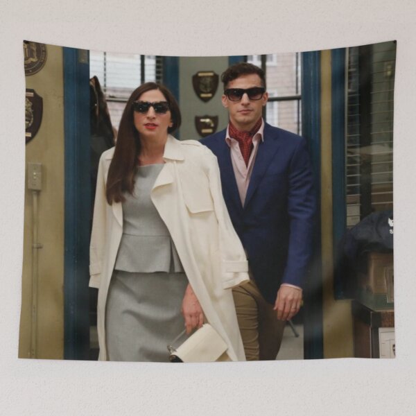 Item preview, Gina Linetti and Jake Peralta designed and sold by Brooklyn-99shop.